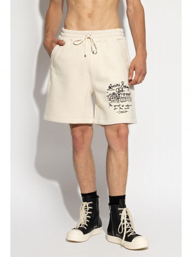 Amiri - embroidered logo shorts