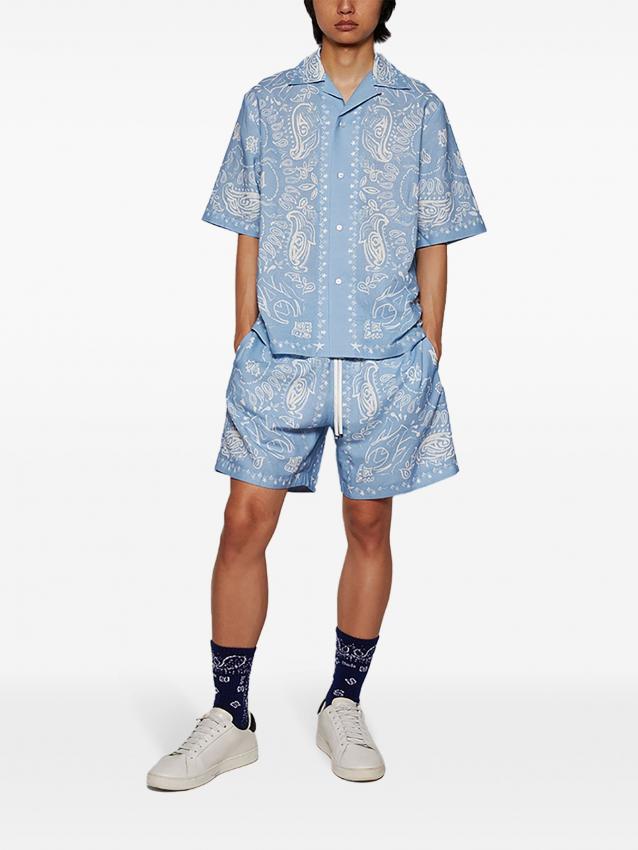 Amiri - bandana watercolor shorts