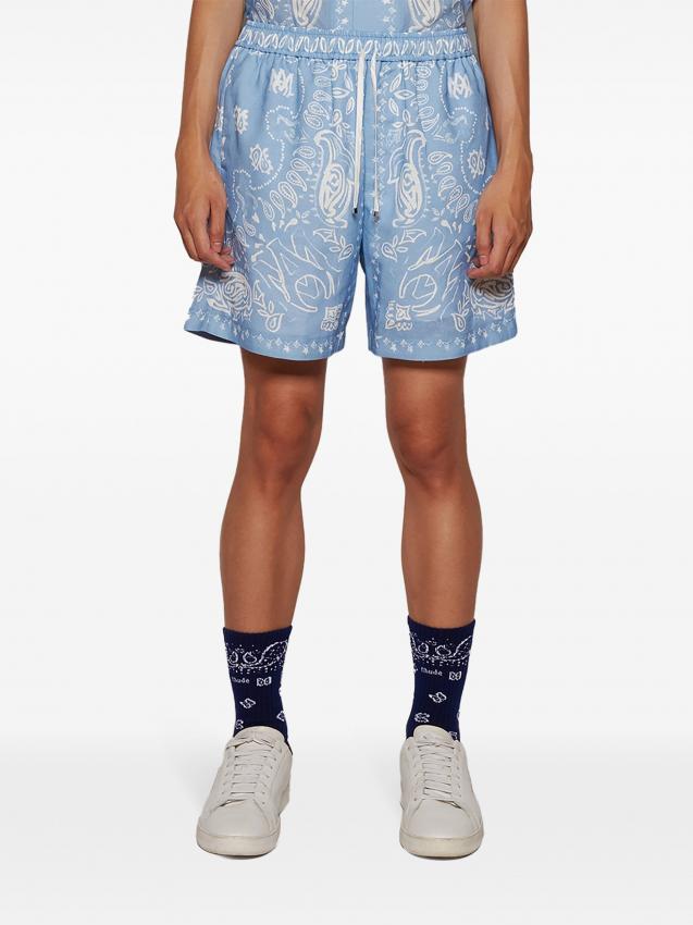 Amiri - bandana watercolor shorts