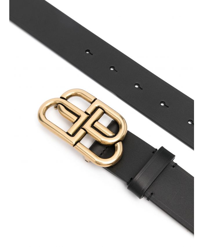 Balenciaga - BB leather belt