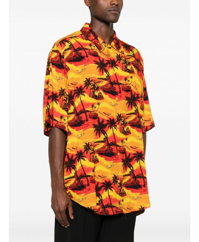 Balenciaga - floral-print short-sleeve shirt