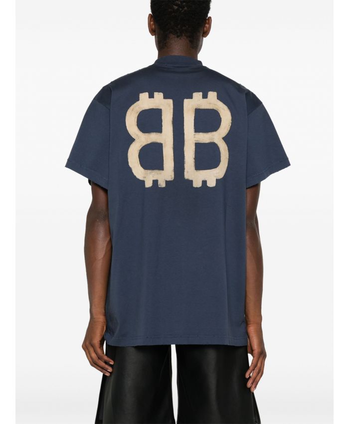 Balenciaga - Crypto-print cotton T-shirt