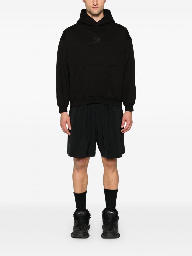 Balenciaga - logo-print track shorts