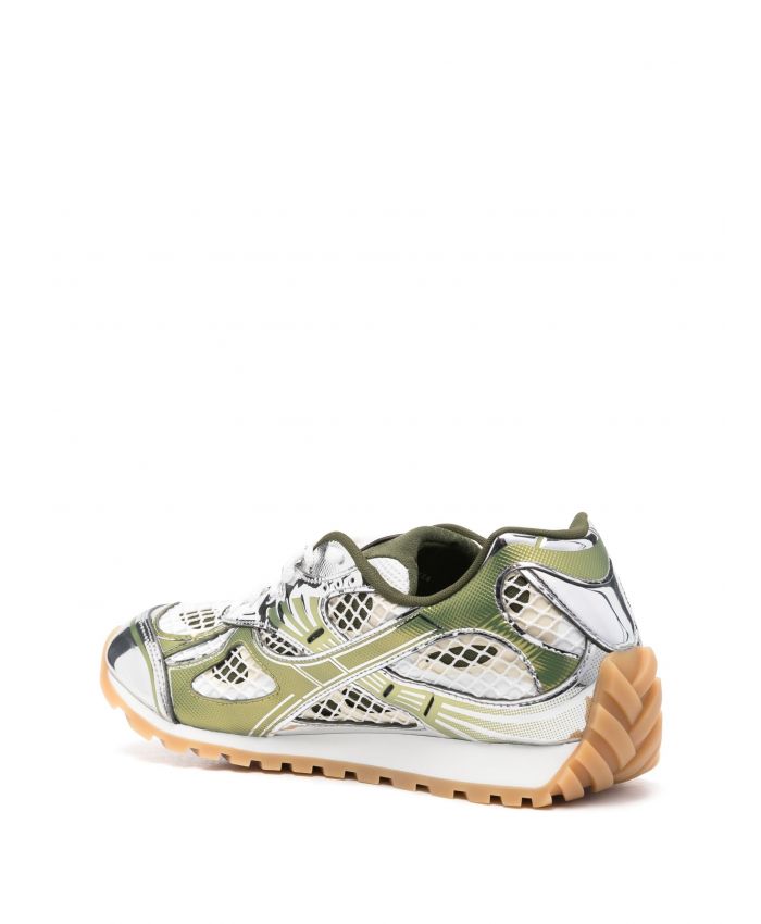 Bottega Veneta - Orbit metallic-finish sneakers