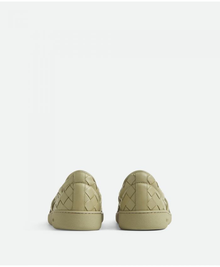 Bottega Veneta - interwoven leather slip-on sneakers