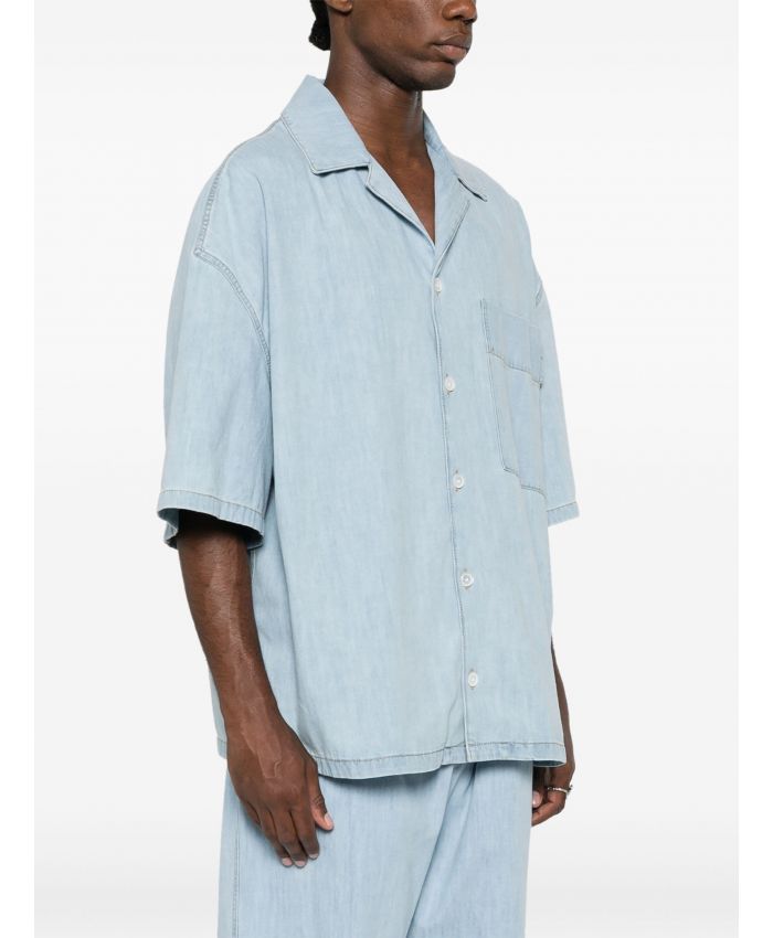 Bottega Veneta - short-sleeve denim shirt