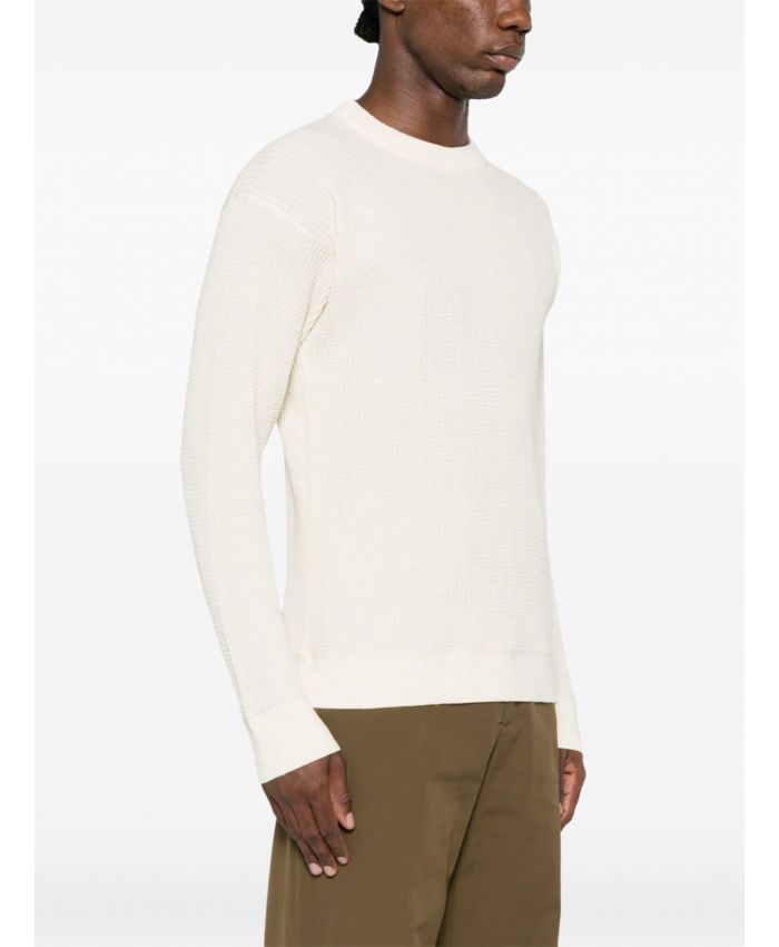 Bottega Veneta - waffle-knit crew-neck jumper