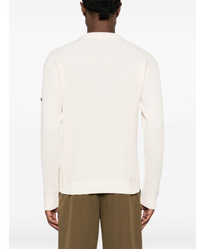 Bottega Veneta - waffle-knit crew-neck jumper