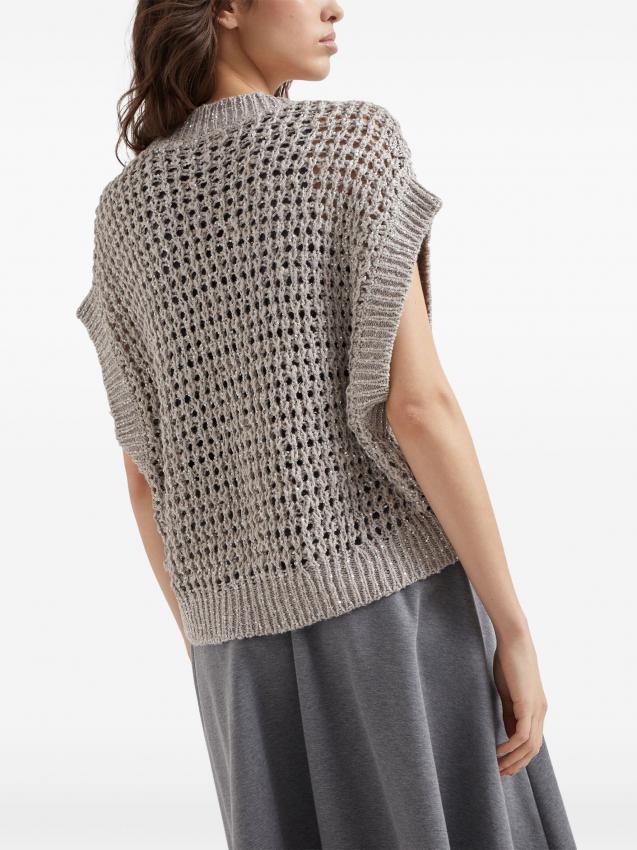 Brunello Cucinelli - V-neck knitted vest