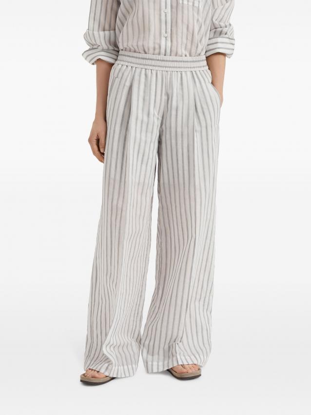 Brunello Cucinelli - striped pattern trousers