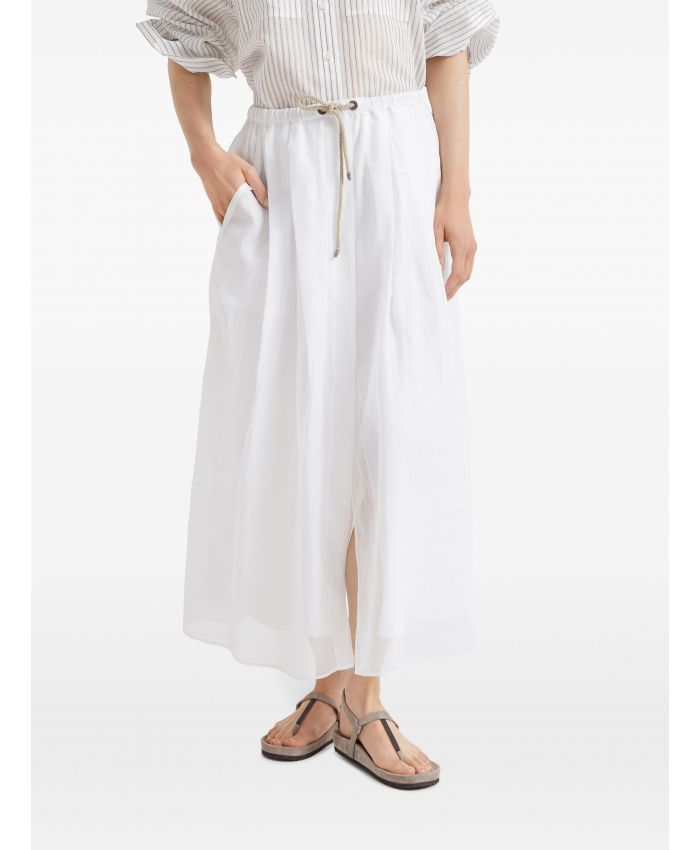Brunello Cucinelli - A-line cotton maxi skirt