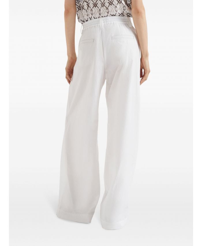 Brunello Cucinelli - wide-leg cotton trousers
