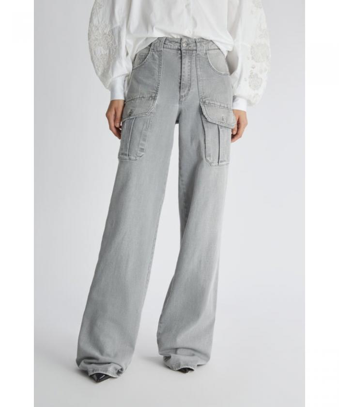 Ermanno Scervino - Denim cargo trousers with large side pockets