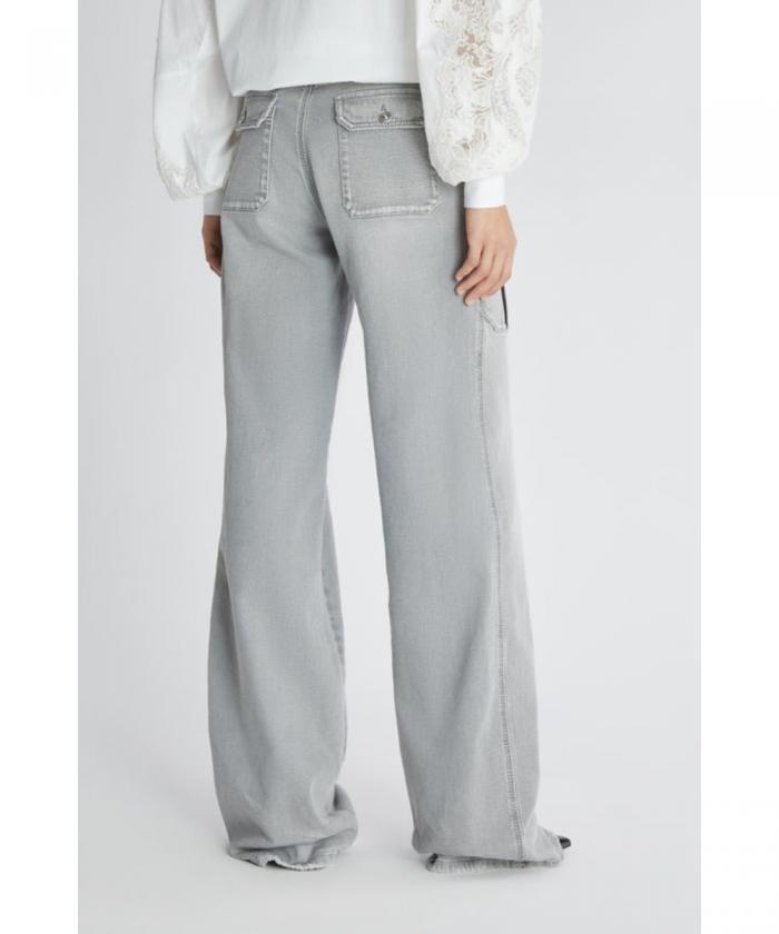 Ermanno Scervino - Denim cargo trousers with large side pockets