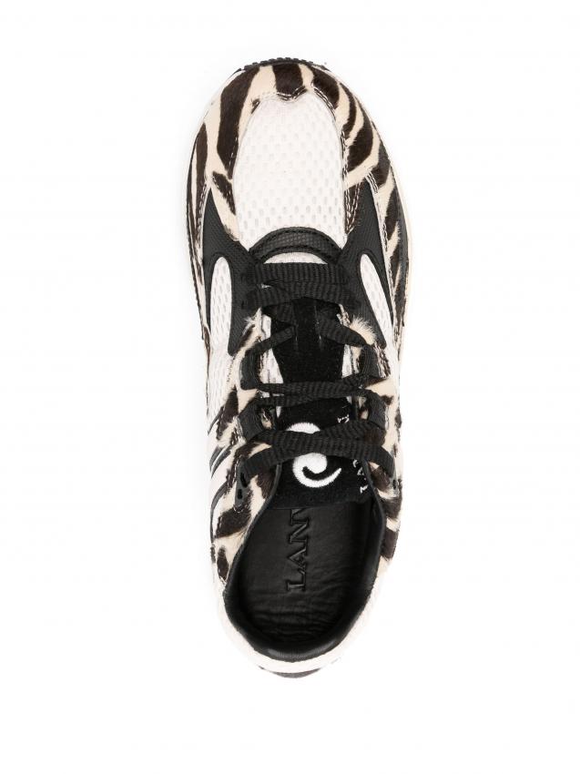 Lanvin - logo-embroidered sneakers