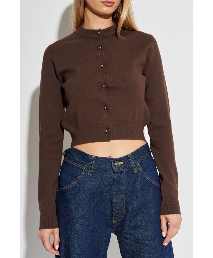 Lanvin - crew-neck cropped cardigan