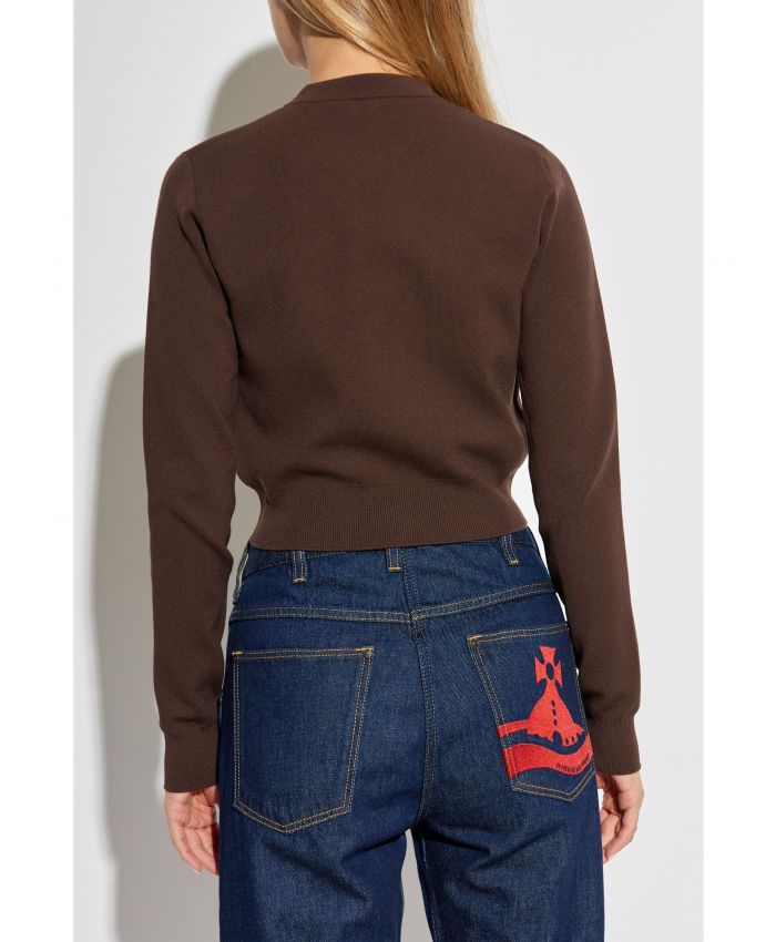 Lanvin - crew-neck cropped cardigan