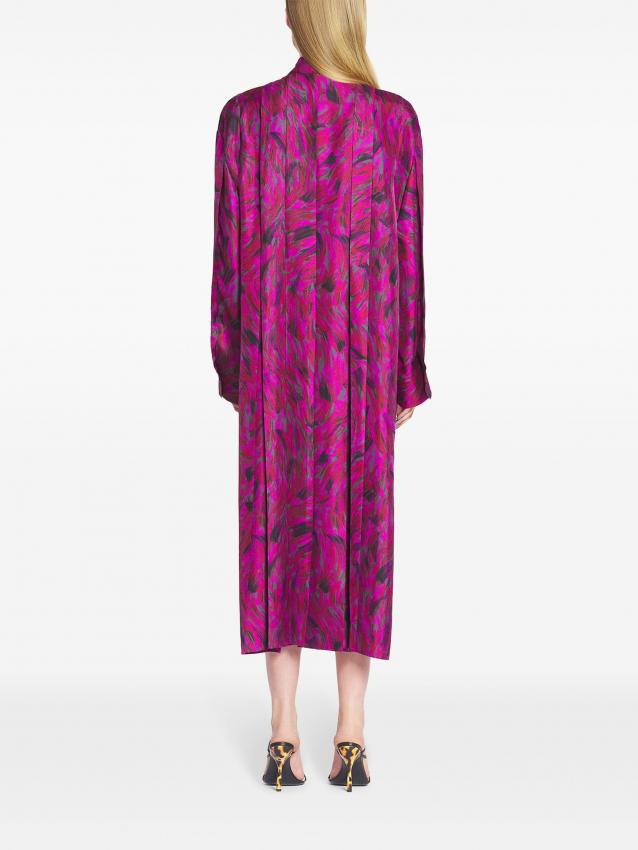 Lanvin - printed pleated dress