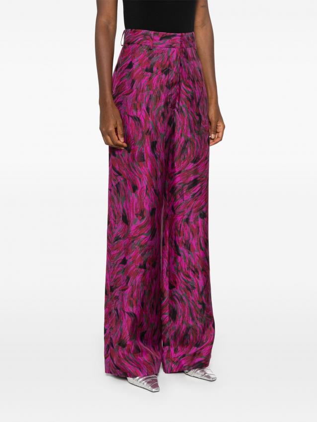 Lanvin - brush stroke-printed trousers