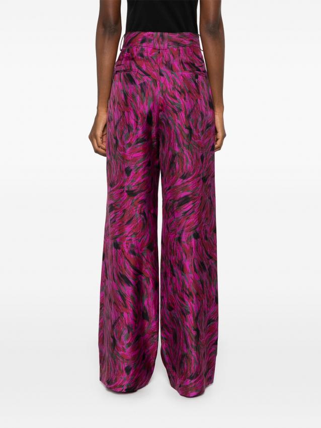 Lanvin - brush stroke-printed trousers