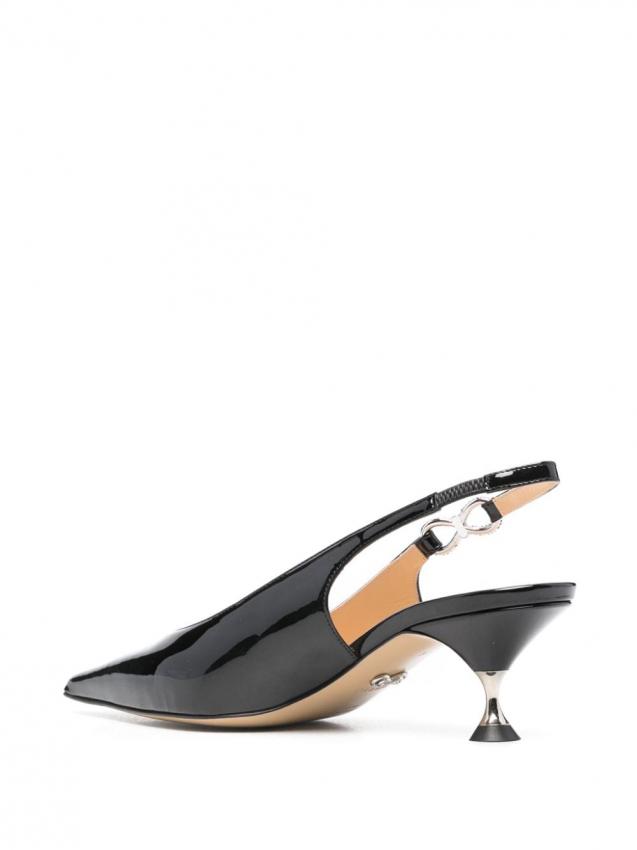 Mach & Mach - 60mm crystal-bow slingback pumps