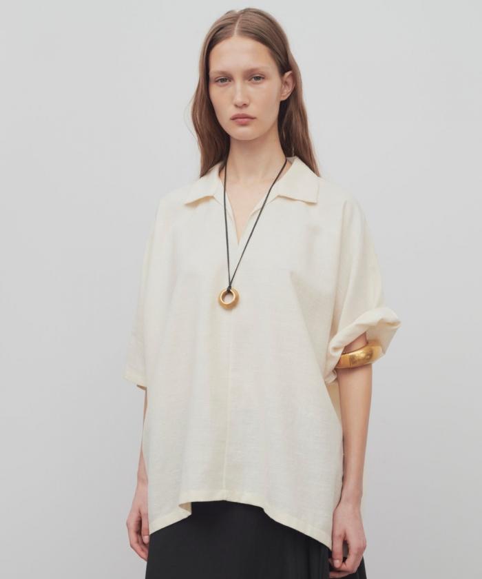 The Row - Wen Top in Wool, Silk and Linen