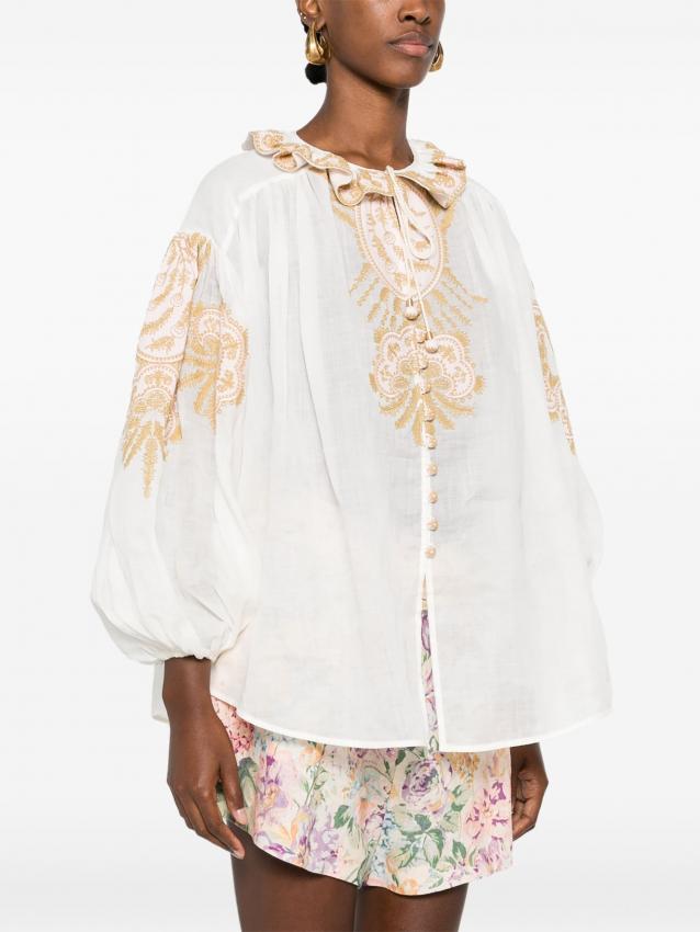 Zimmermann - Waverly-embroidered blouse