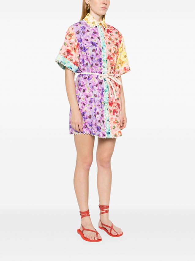 Zimmermann - floral-print shirt dress