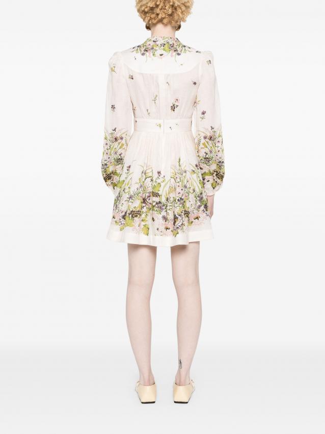 Zimmermann - Halliday Plunge linen mini dress