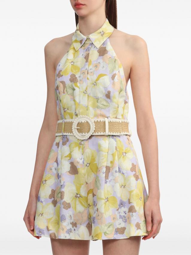 Zimmermann - Pop floral-print playsuit