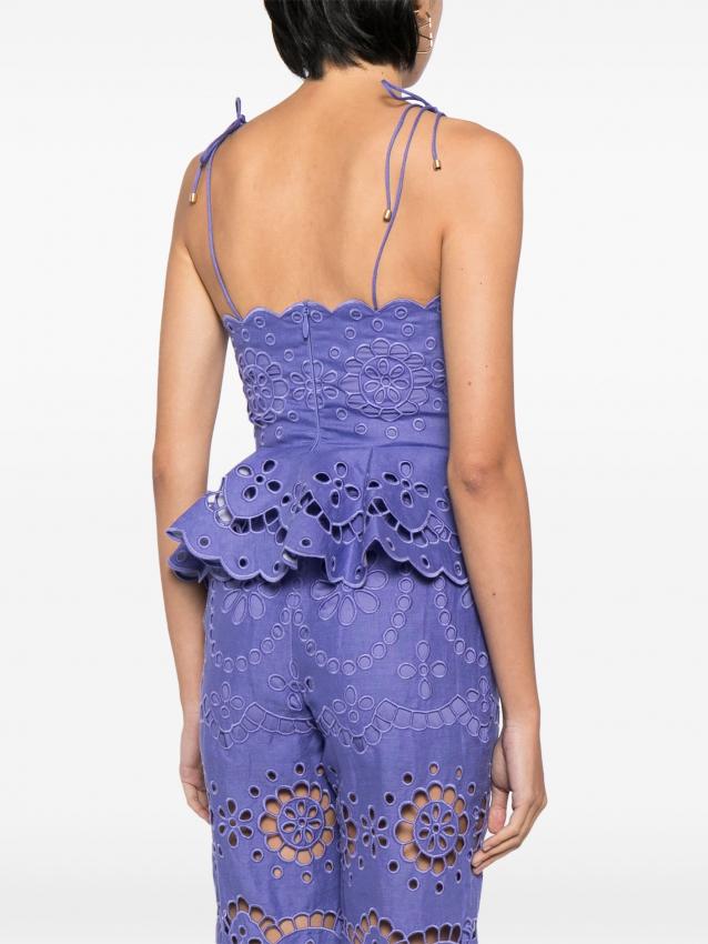 Zimmermann - Pop broderie-anglaise tank top