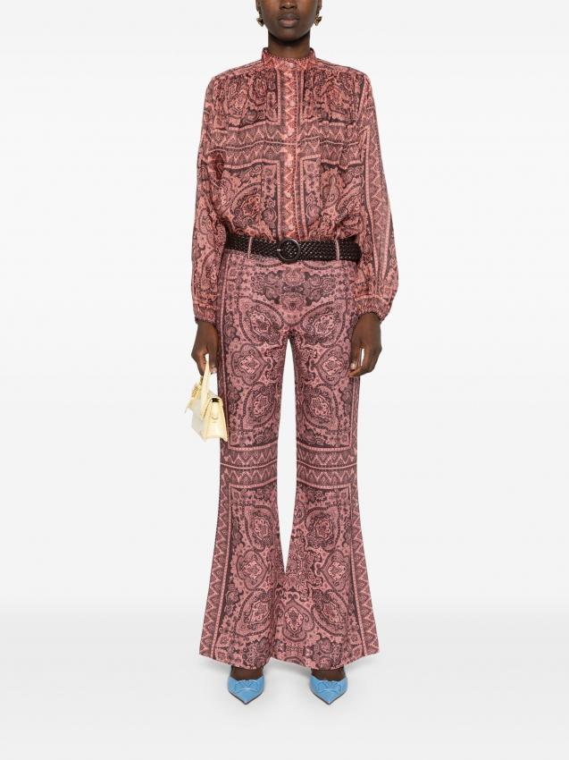 Zimmermann - Ottie paisley-print flared trousers