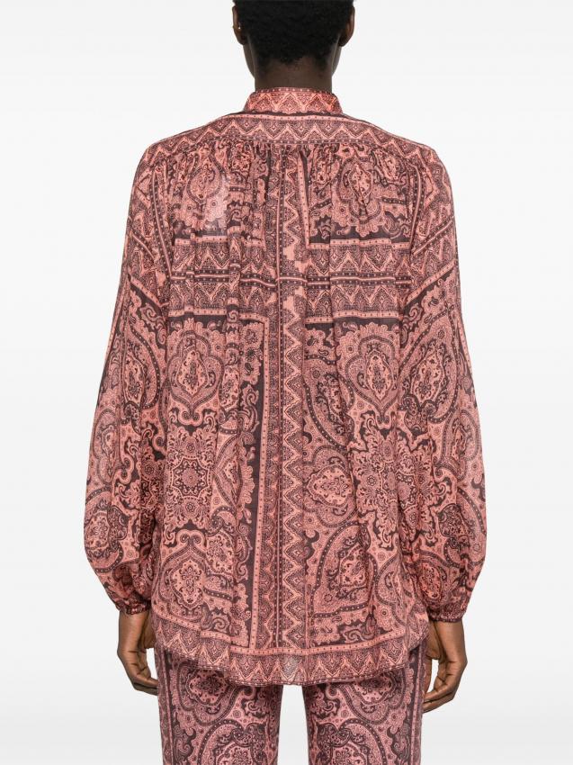 Zimmermann - Ottie paisley-print ramie shirt