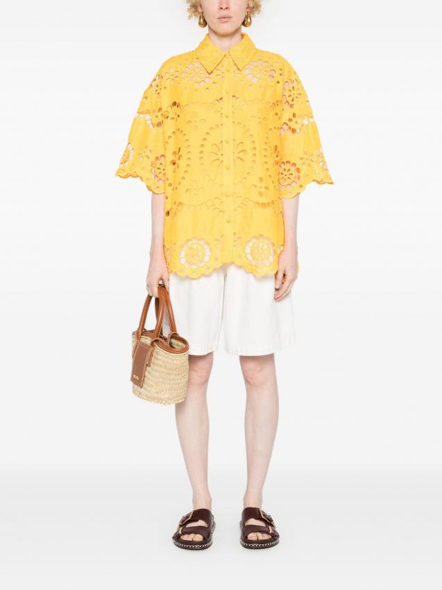 Zimmermann - Pop embroidered linen shirt