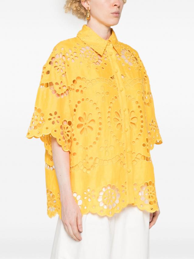 Zimmermann - Pop embroidered linen shirt