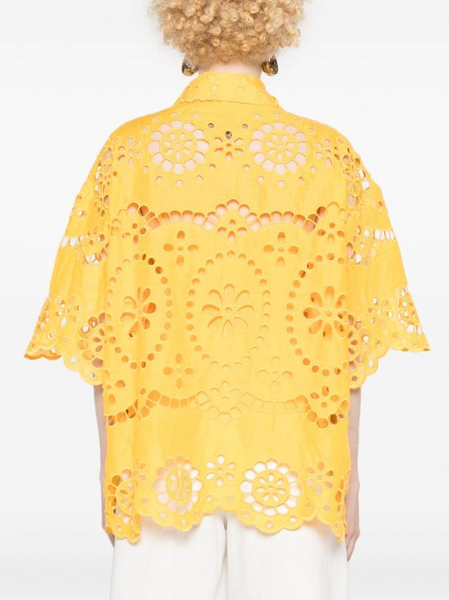 Zimmermann - Pop embroidered linen shirt