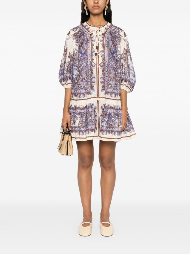 Zimmermann - Ottie paisley-print mini dress