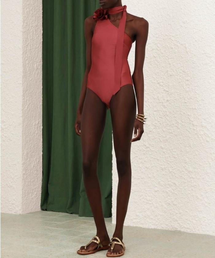 Zimmermann - Waverly One Shoulder Swimsuit