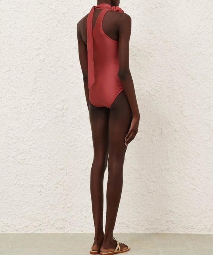 Zimmermann - Waverly One Shoulder Swimsuit