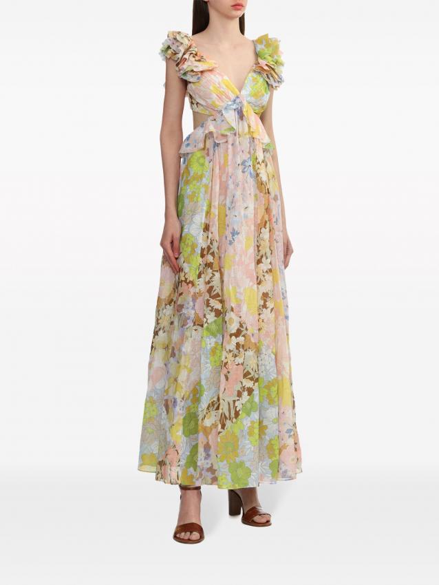 Zimmermann - Pop ruffle-detailing dress