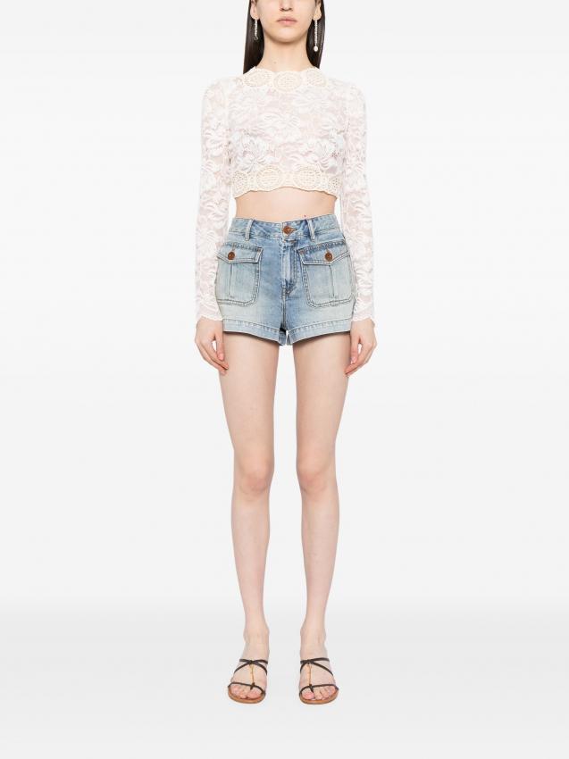 Zimmermann - denim mini shorts