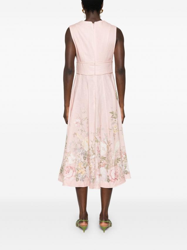 Zimmermann - Waverly Plunge linen midi dress