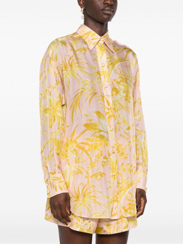 Zimmermann - floral-print silk shirt