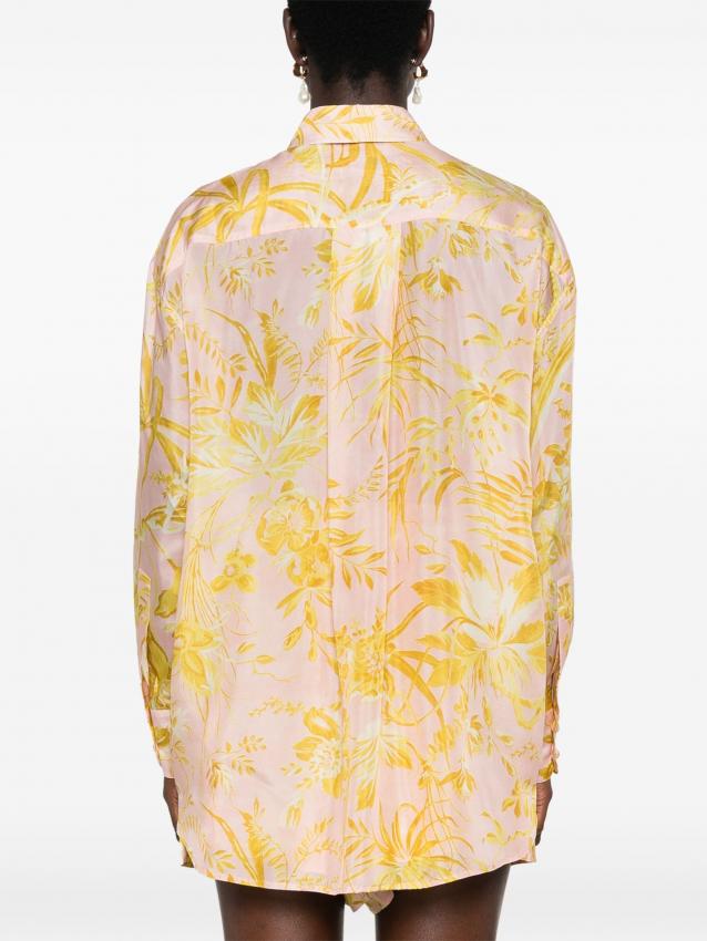 Zimmermann - floral-print silk shirt