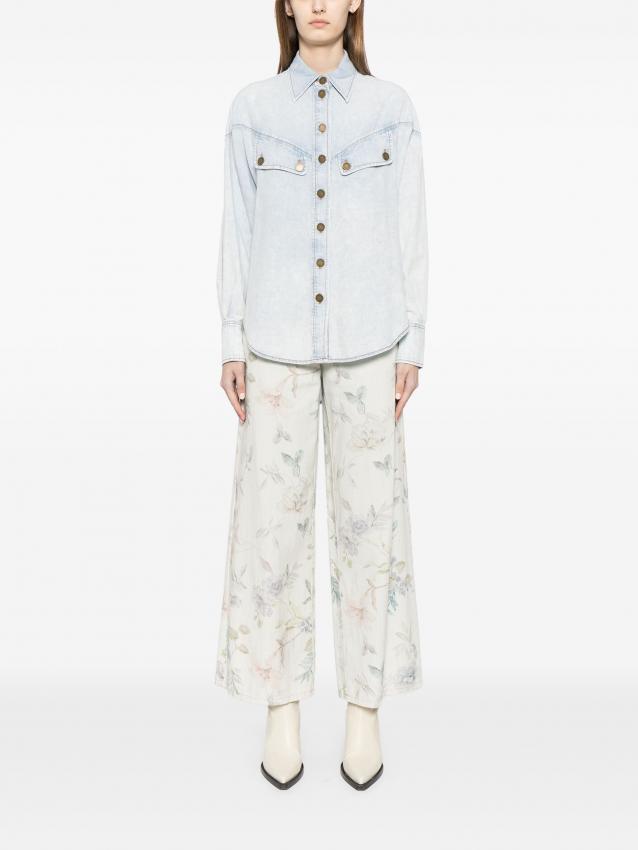 Zimmermann - drop-shoulder denim shirt