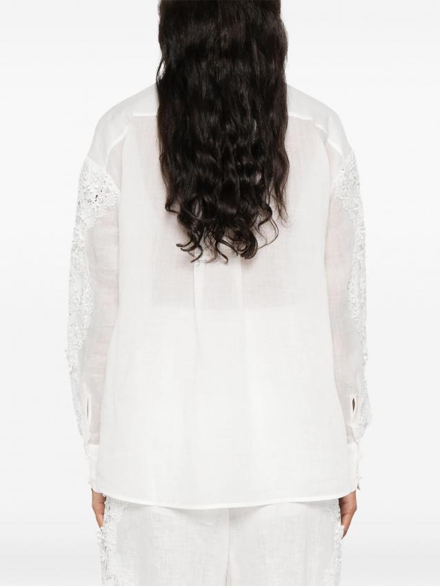 Zimmermann - Halliday floral-lace linen shirt