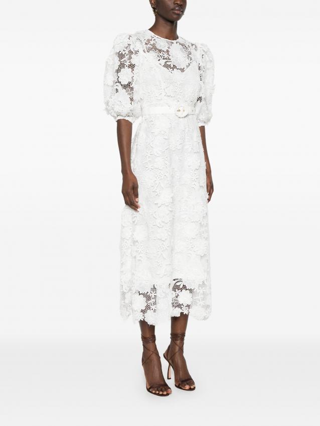 Zimmermann - Halliday Lace Flower midi dress