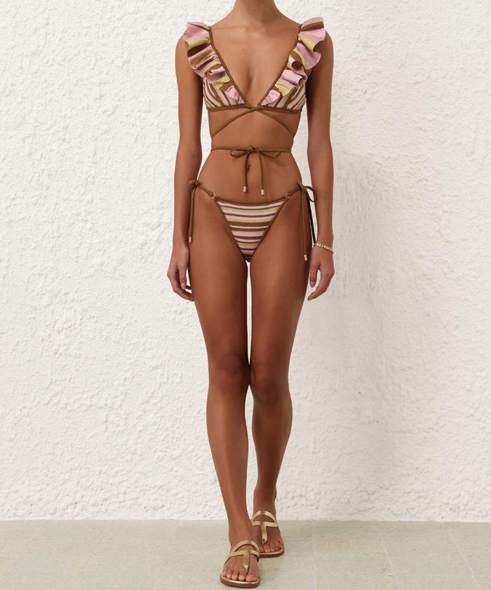 Zimmermann - Golden Knit Wrap Bikini