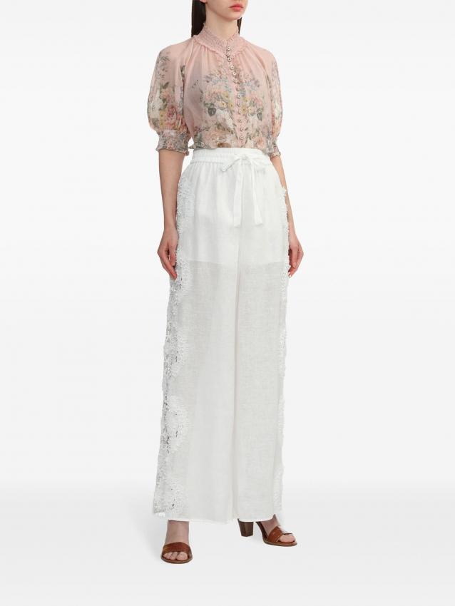 Zimmermann - Waverly floral-print ramie blouse