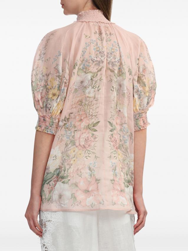 Zimmermann - Waverly floral-print ramie blouse